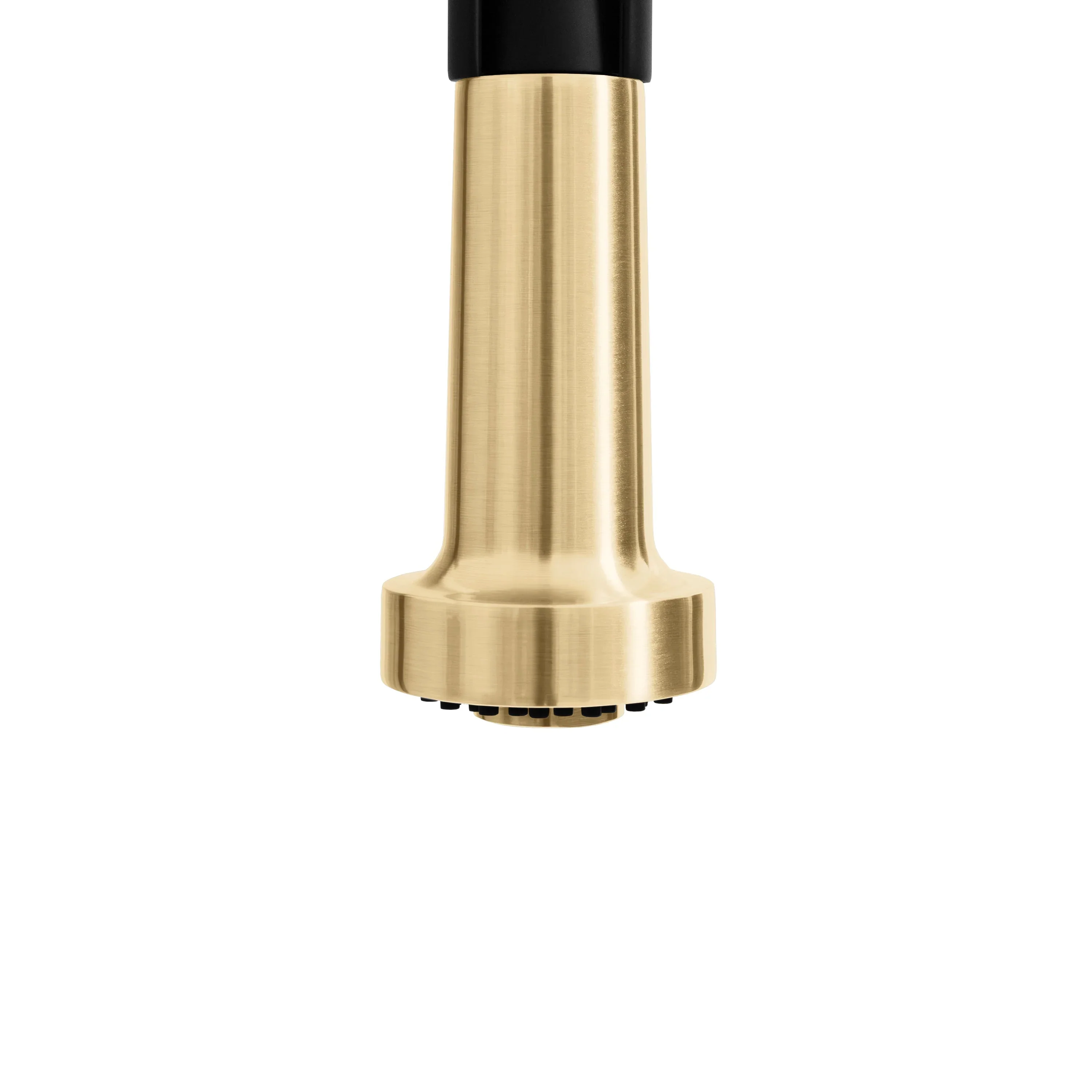 ZLINE Autograph Edition Apollo Pull Down Spring Single Handle Kitchen Faucet in Matte Black & Champagne Bronze (APL-KF-ZMBCB) - Image 9