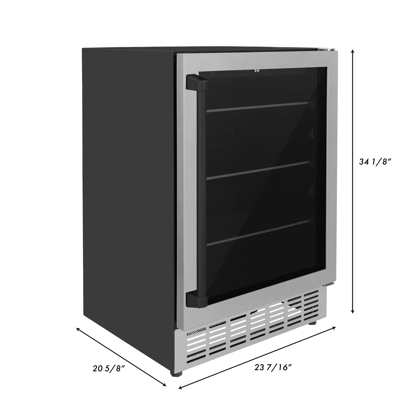ZLINE Autograph Edition Appliance Package - 24-Inch Wine Cooler and 24-Inch Beverage Fridge in Stainless Steel with Matte Black Accents (2AKP-RBV-RWV-MB) - Image 14