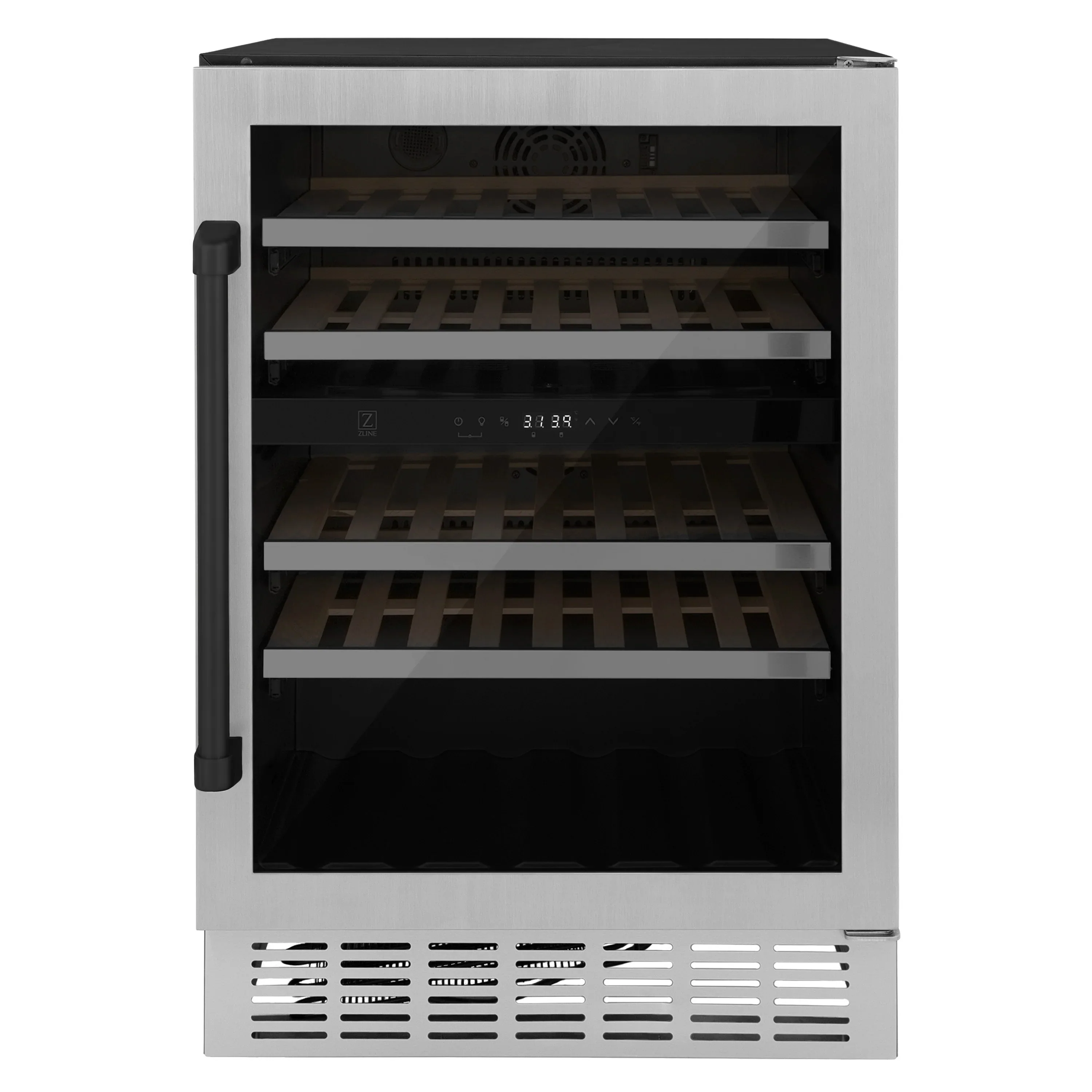 ZLINE Autograph Edition Appliance Package - 24-Inch Wine Cooler and 24-Inch Beverage Fridge in Stainless Steel with Matte Black Accents (2AKP-RBV-RWV-MB) - Image 15