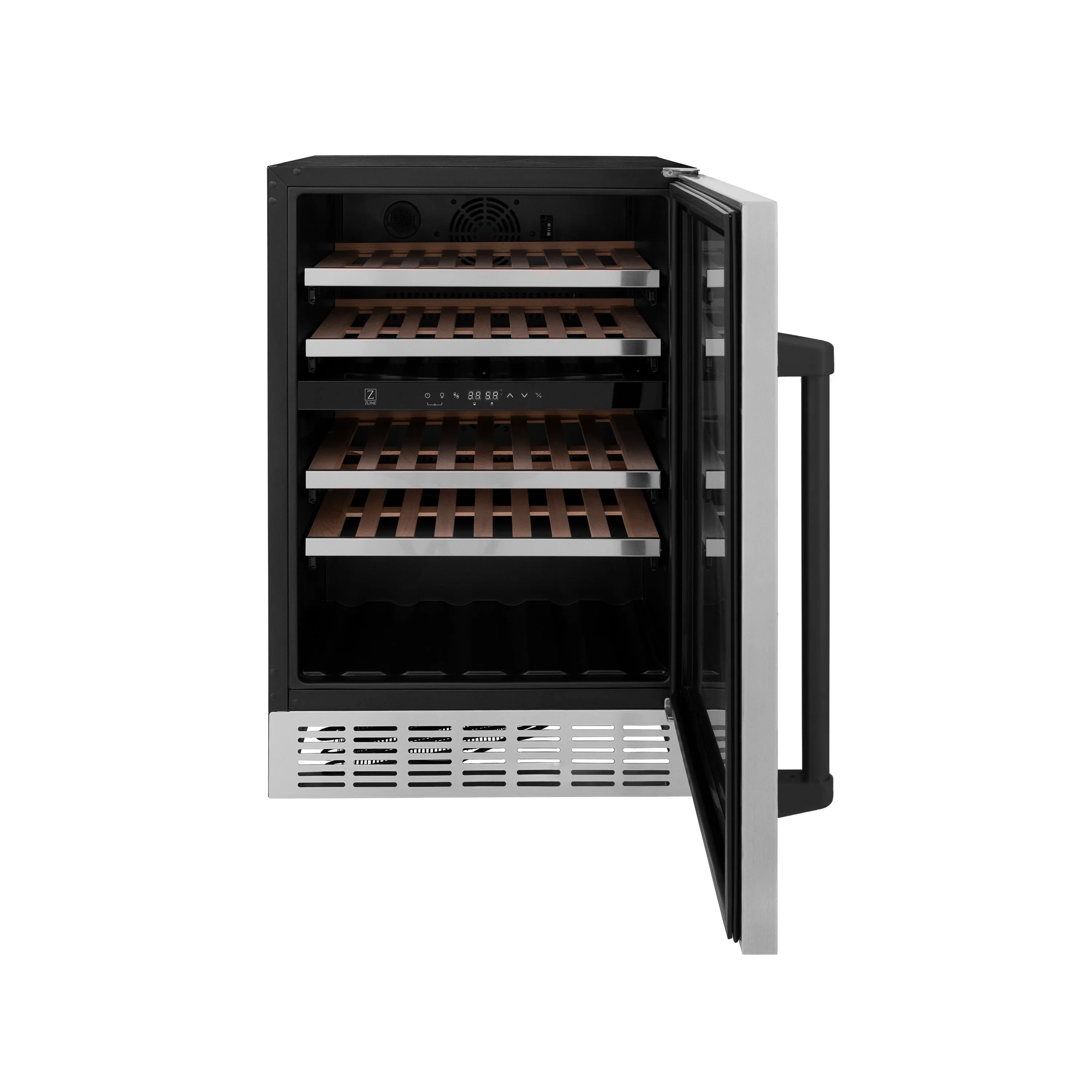 ZLINE Autograph Edition Appliance Package - 24-Inch Wine Cooler and 24-Inch Beverage Fridge in Stainless Steel with Matte Black Accents (2AKP-RBV-RWV-MB) - Image 17