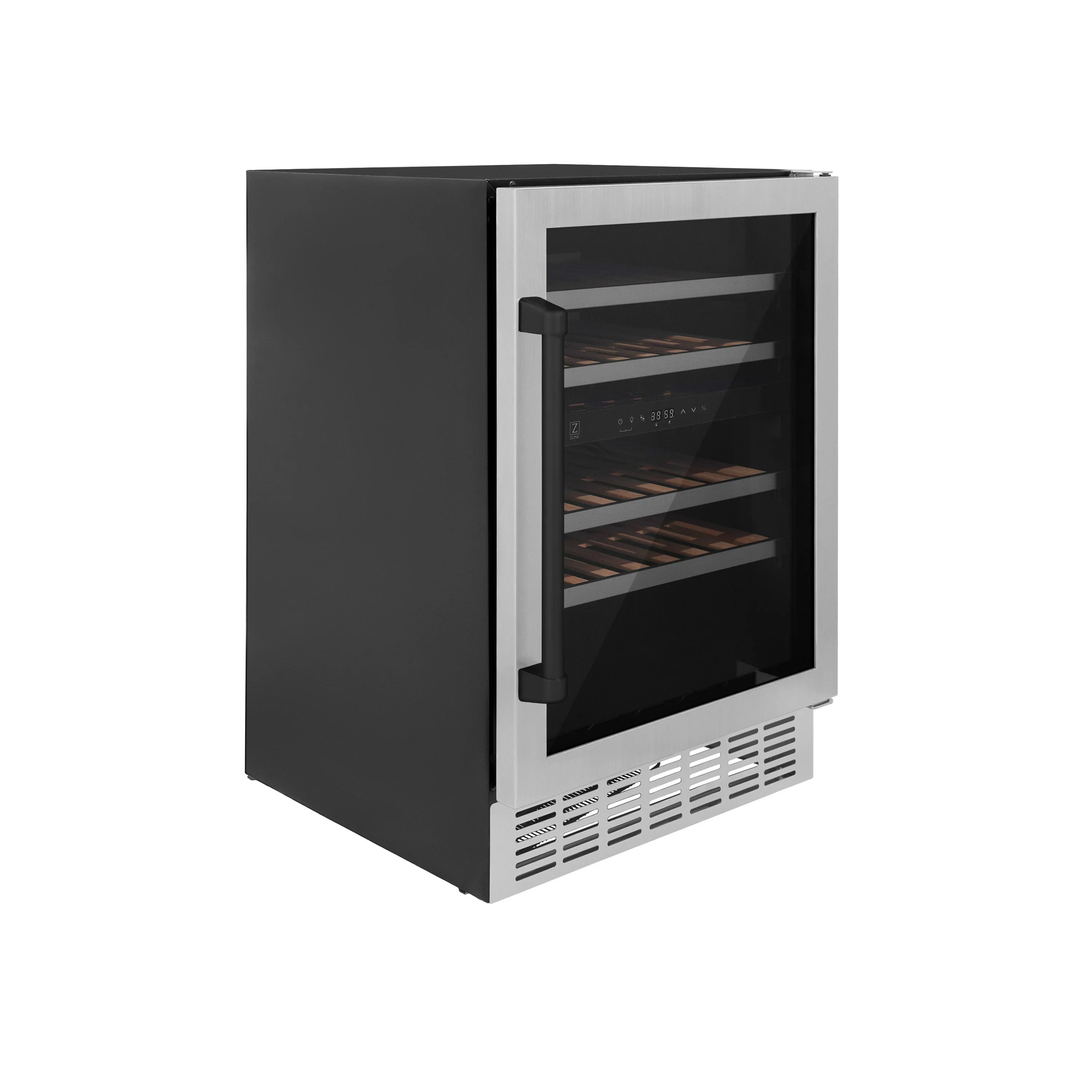 ZLINE Autograph Edition Appliance Package - 24-Inch Wine Cooler and 24-Inch Beverage Fridge in Stainless Steel with Matte Black Accents (2AKP-RBV-RWV-MB) - Image 18