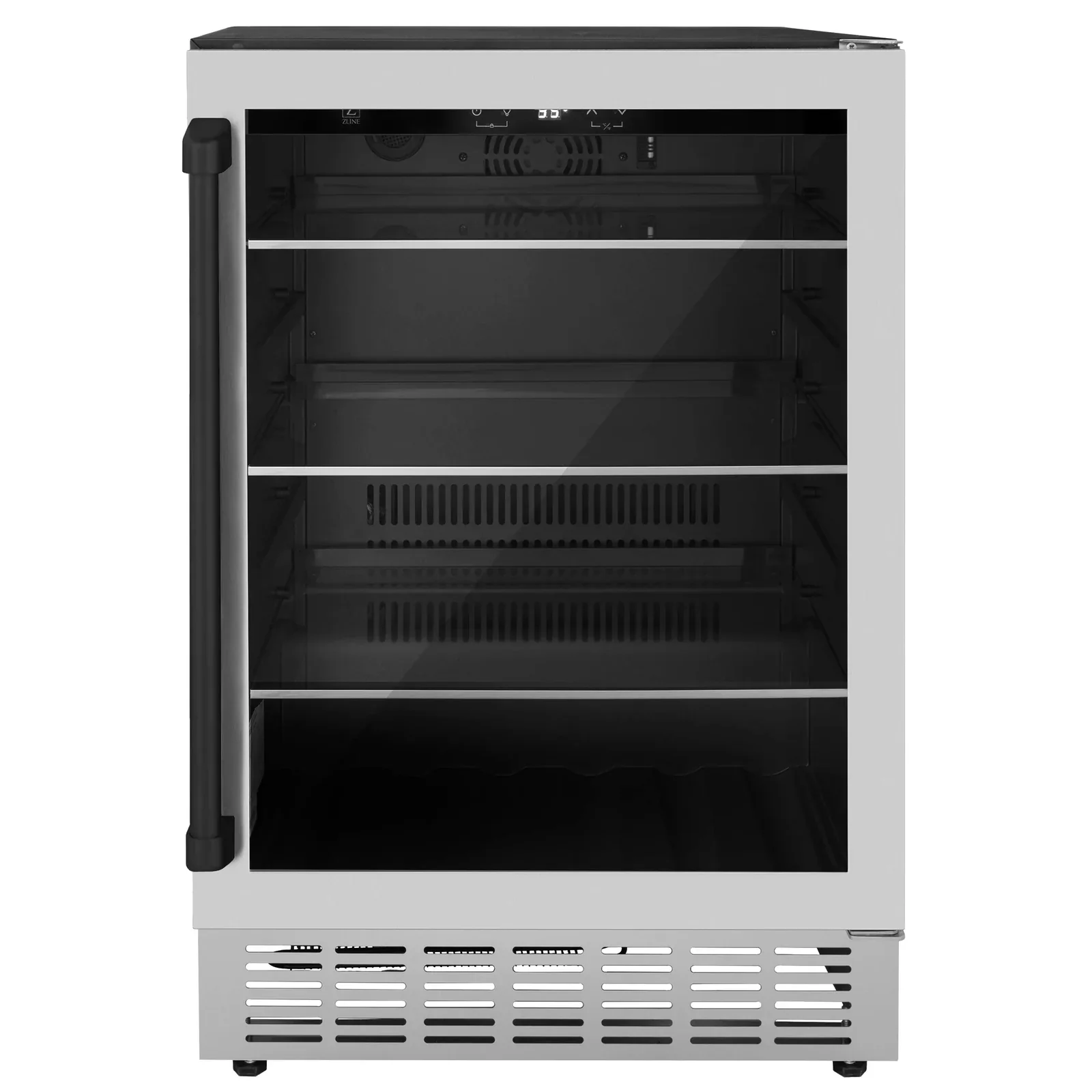 ZLINE Autograph Edition Appliance Package - 24-Inch Wine Cooler and 24-Inch Beverage Fridge in Stainless Steel with Matte Black Accents (2AKP-RBV-RWV-MB) - Image 6