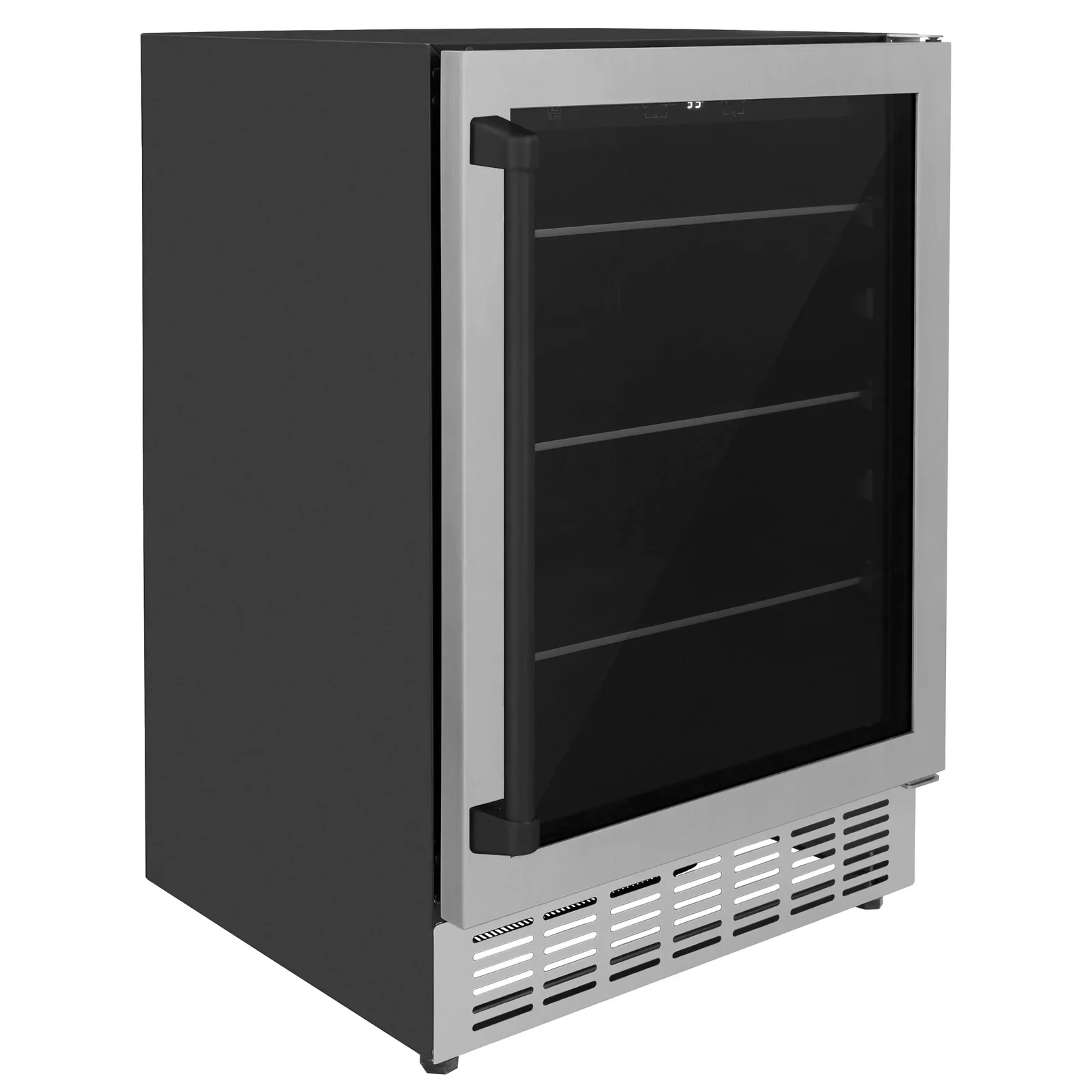 ZLINE Autograph Edition Appliance Package - 24-Inch Wine Cooler and 24-Inch Beverage Fridge in Stainless Steel with Matte Black Accents (2AKP-RBV-RWV-MB) - Image 8