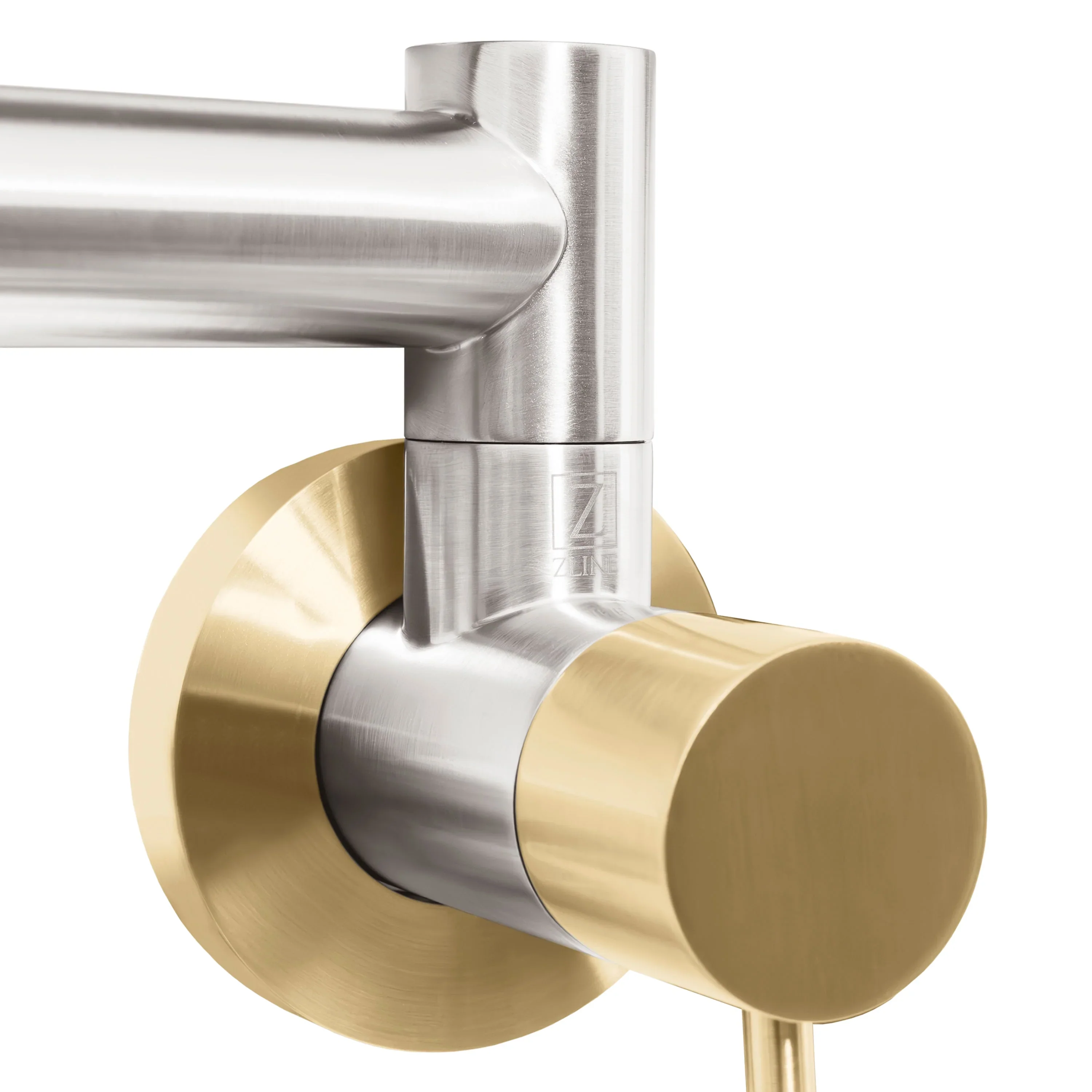 ZLINE Autograph Edition Gemini Pot Filler in Brushed Nickel and Champagne Bronze (GEM-FPF-ZBNCB) - Image 6