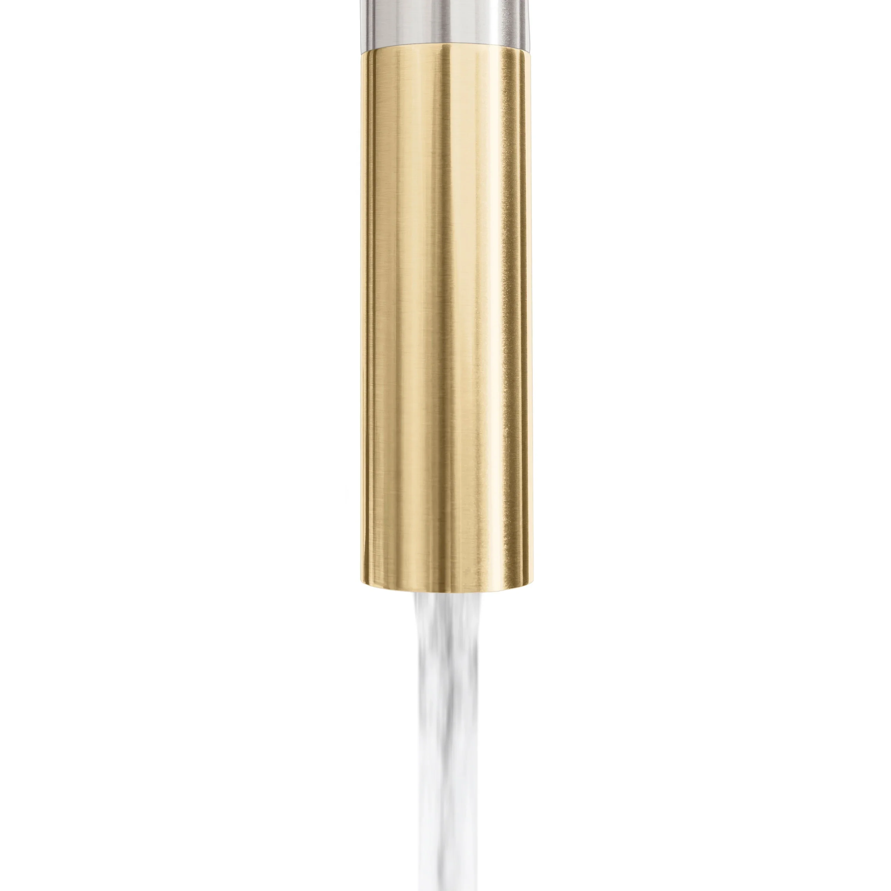 ZLINE Autograph Edition Gemini Pull Down Single Handle Kitchen Faucet in Brushed Nickel and Champagne Bronze (GEM-KF-ZBNCB) - Image 8