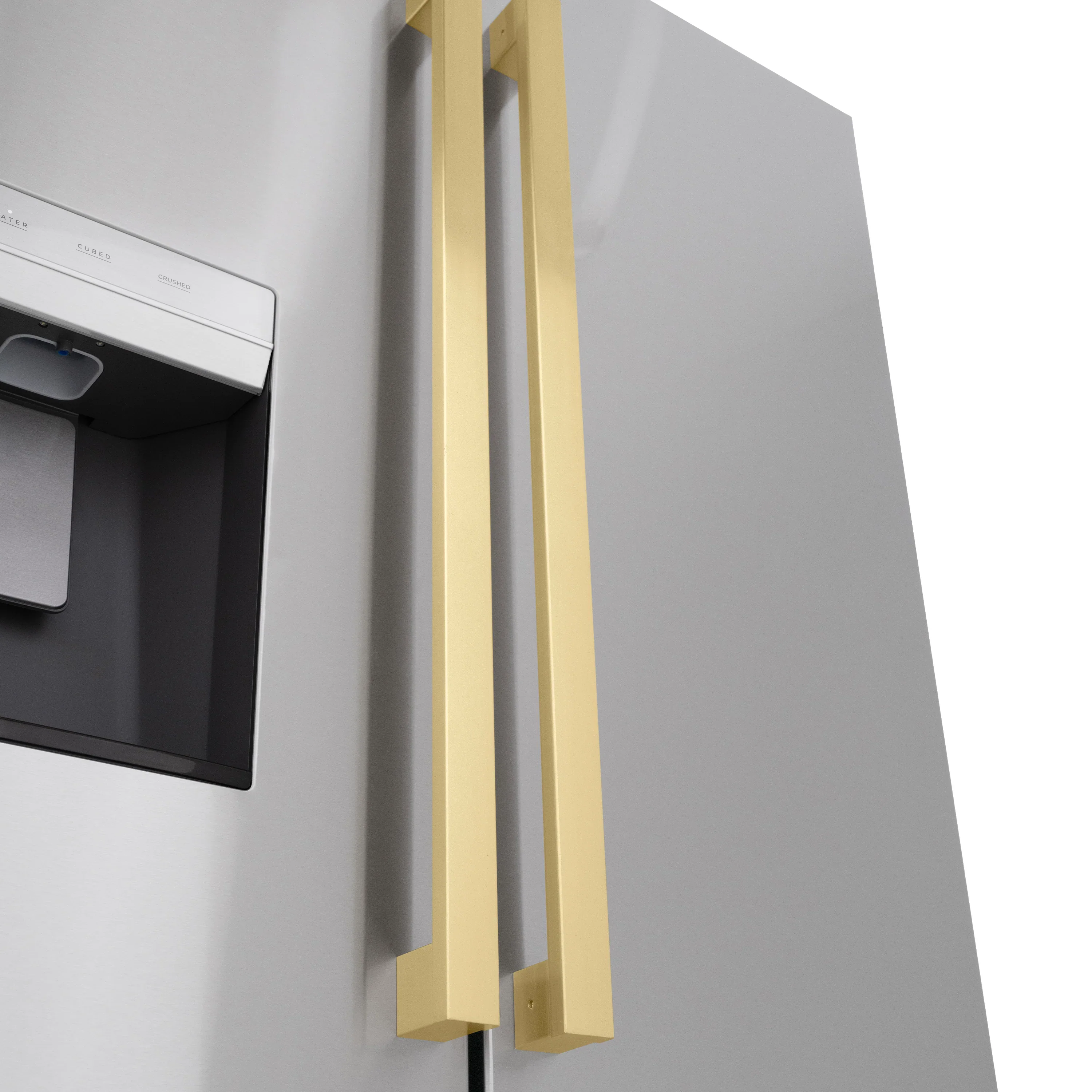 ZLINE Autograph Edition Modern Handles (Set of 4) for Counter-Depth and Standard-Depth Refrigerators in Champagne Bronze (RFMHZ-F-36-CB) - Image 3