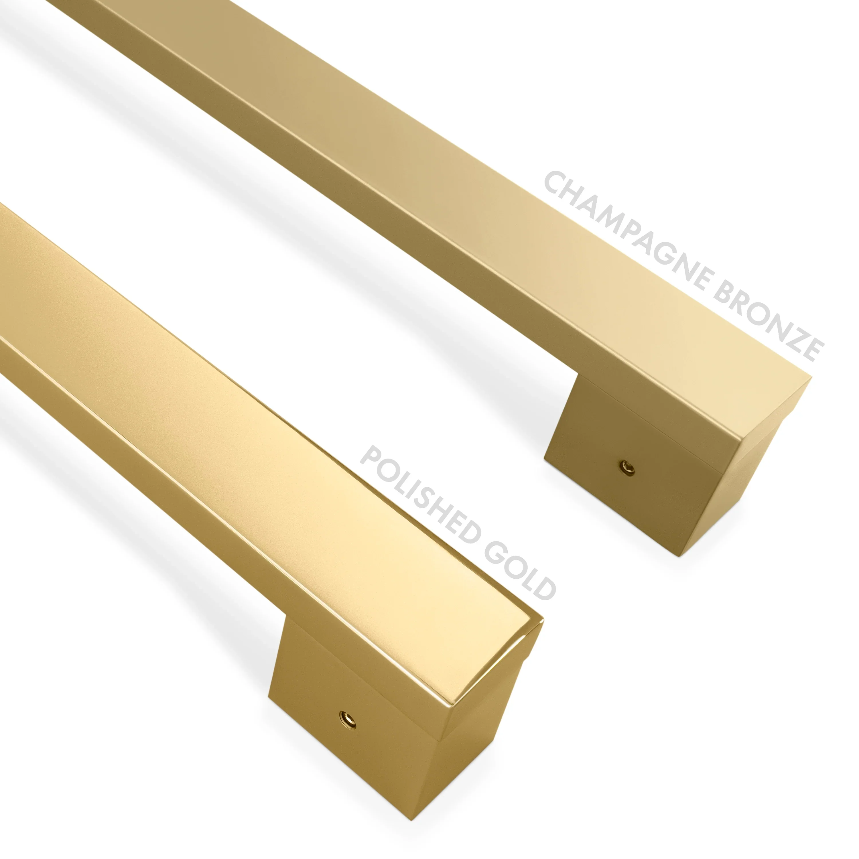 ZLINE Autograph Edition Modern Handles (Set of 4) for Counter-Depth and Standard-Depth Refrigerators in Polished Gold (RFMHZ-F-36-G) - Image 2
