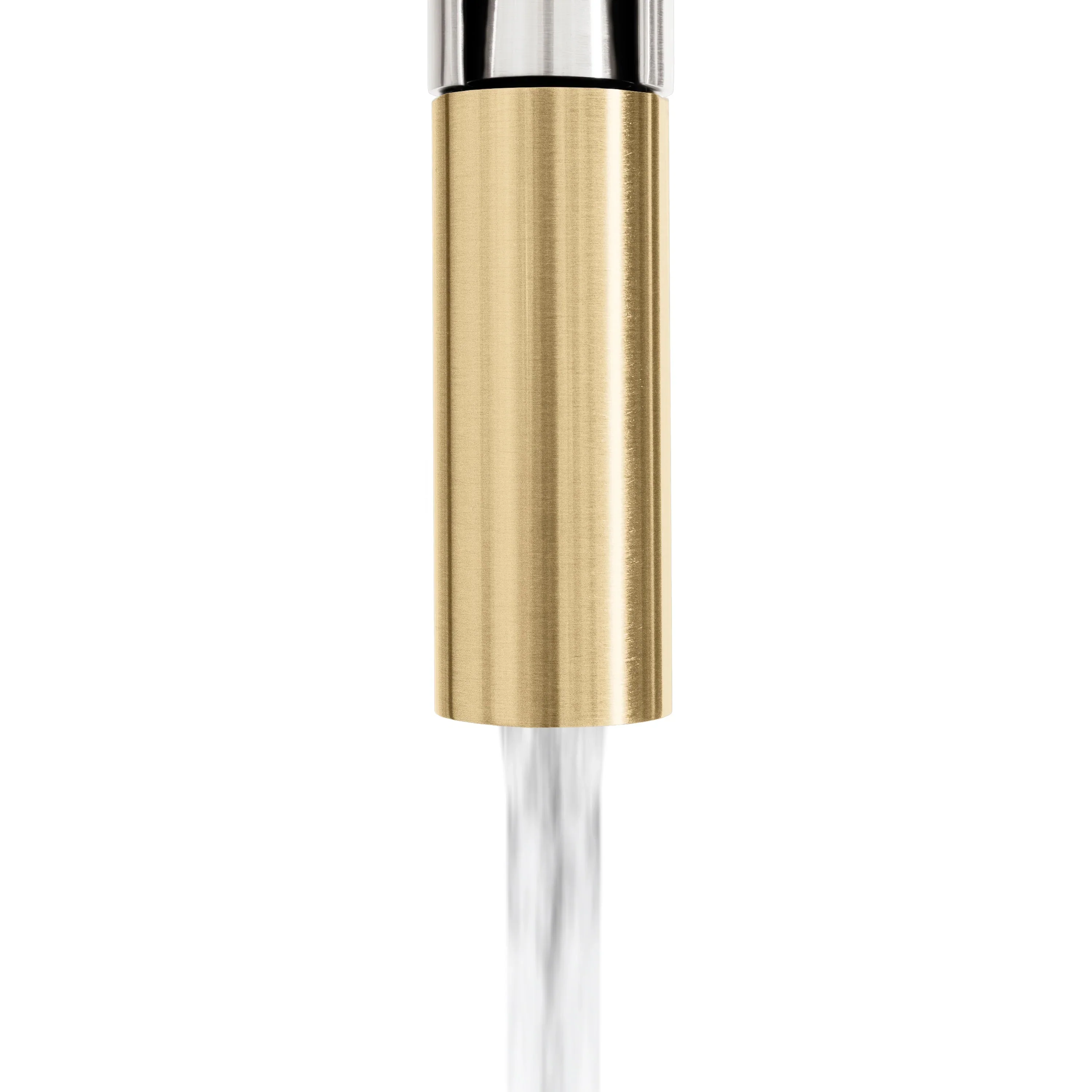 ZLINE Autograph Edition Sierra Pull Down Spring Single Handle Kitchen Faucet in Brushed Nickel and Champagne Bronze (SRA-KF-ZBNCB) - Image 8