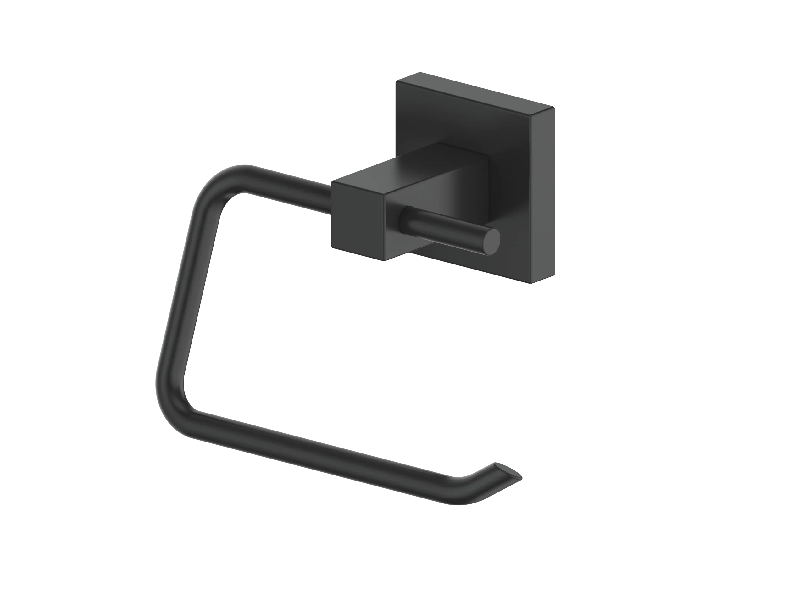 ZLINE Bliss Bathroom Accessories Package with Towel Rail, Hook, Ring and Toilet Paper Holder in Matte Black (4BP-BLSACC-MB) - Image 3