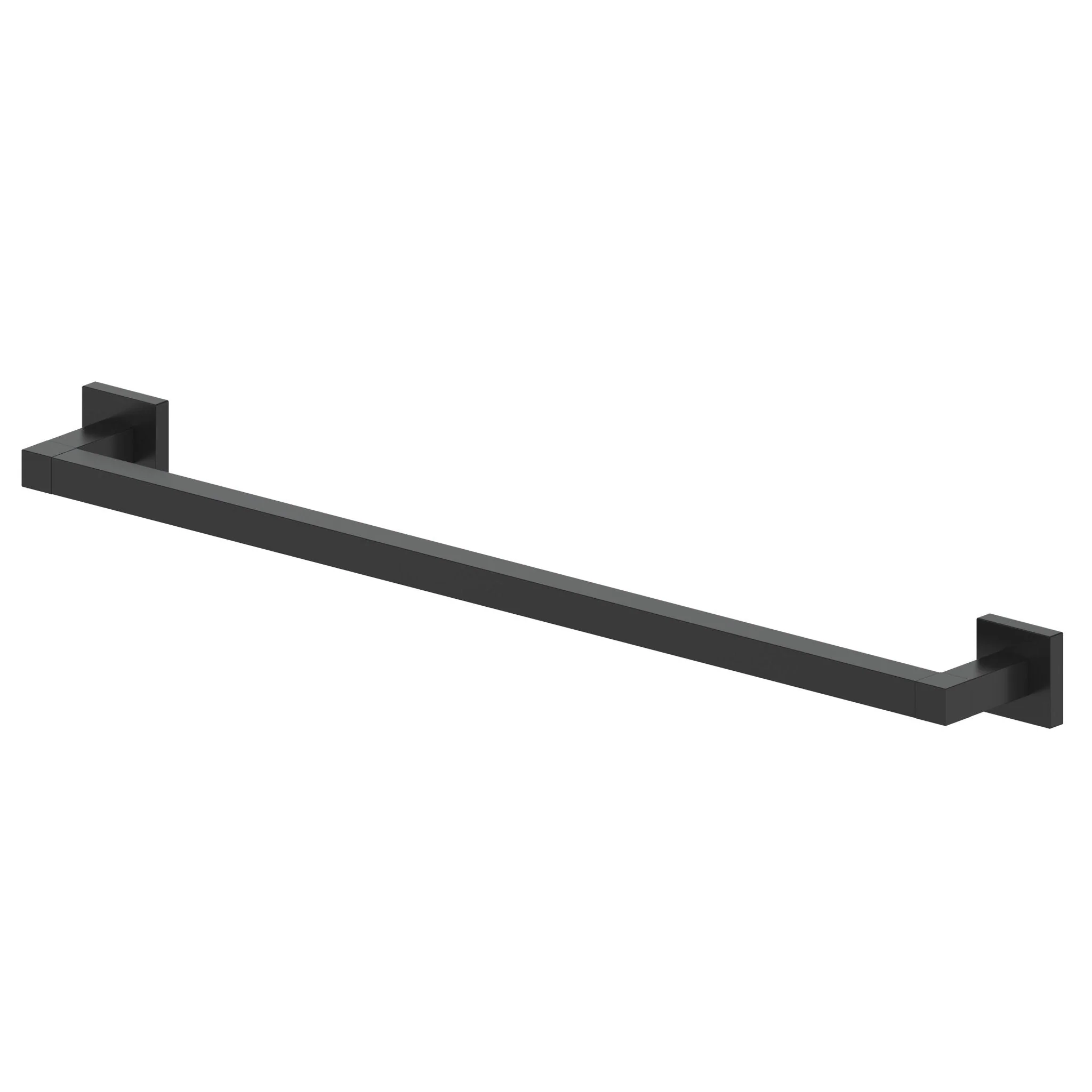 ZLINE Bliss Bathroom Accessories Package with Towel Rail, Hook, Ring and Toilet Paper Holder in Matte Black (4BP-BLSACC-MB) - Image 4
