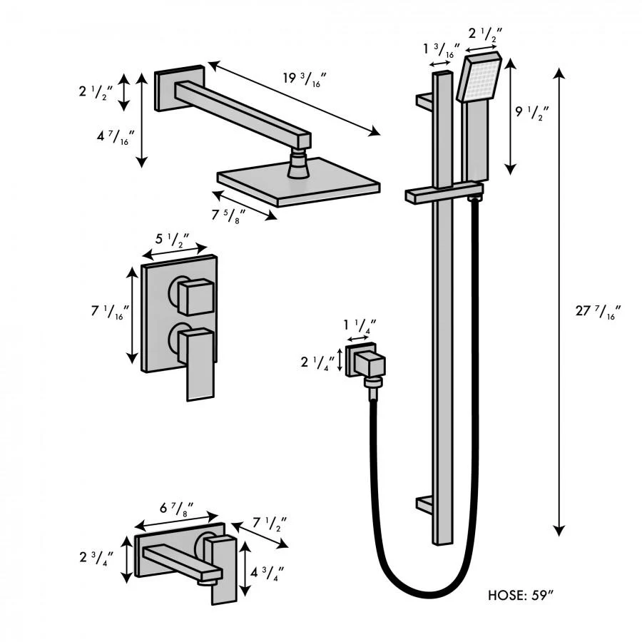 ZLINE Bliss Shower System in Gun Metal (BLS-SHS-GM) - Image 4
