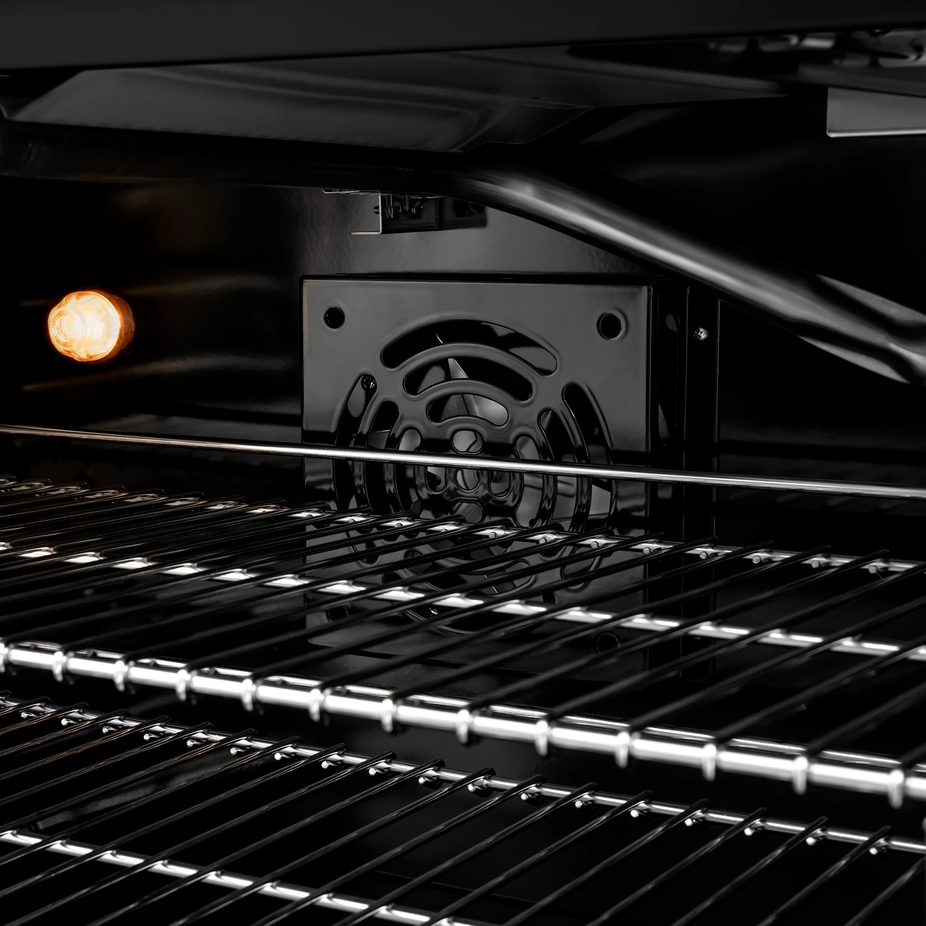 ZLINE Designer 30-Inch 4.2 Cu. Ft. Paramount Gas Range with 4 Burner Cooktop in Black Satin with Black and Champagne Bronze Helix Handle (SGRBSZ-30-MBCB) - Image 7