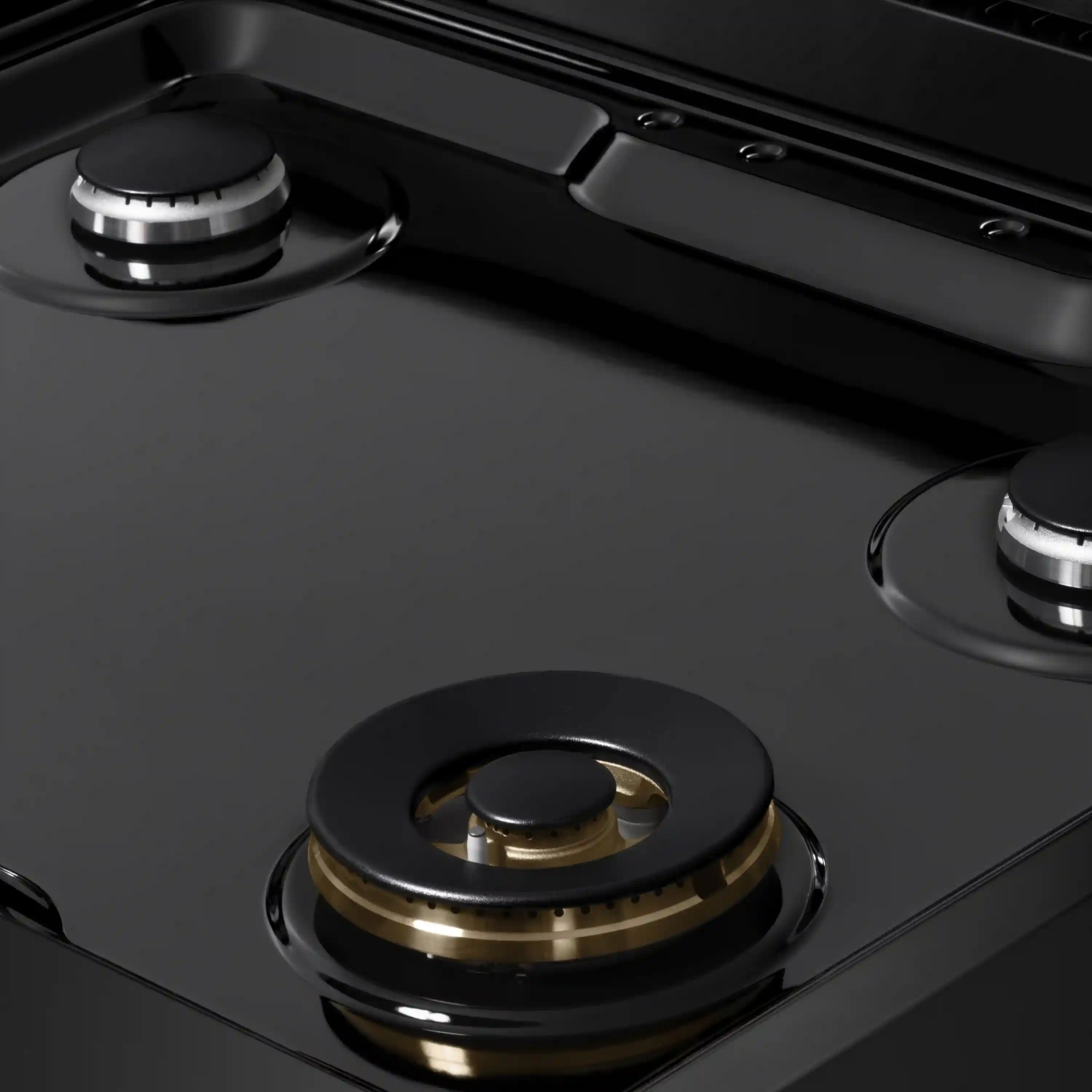 ZLINE Paramount 30-Inch Gas Rangetop with 4 Burners and Porcelain Cooktop in Black Stainless Steel (SRTB-30) - Image 5