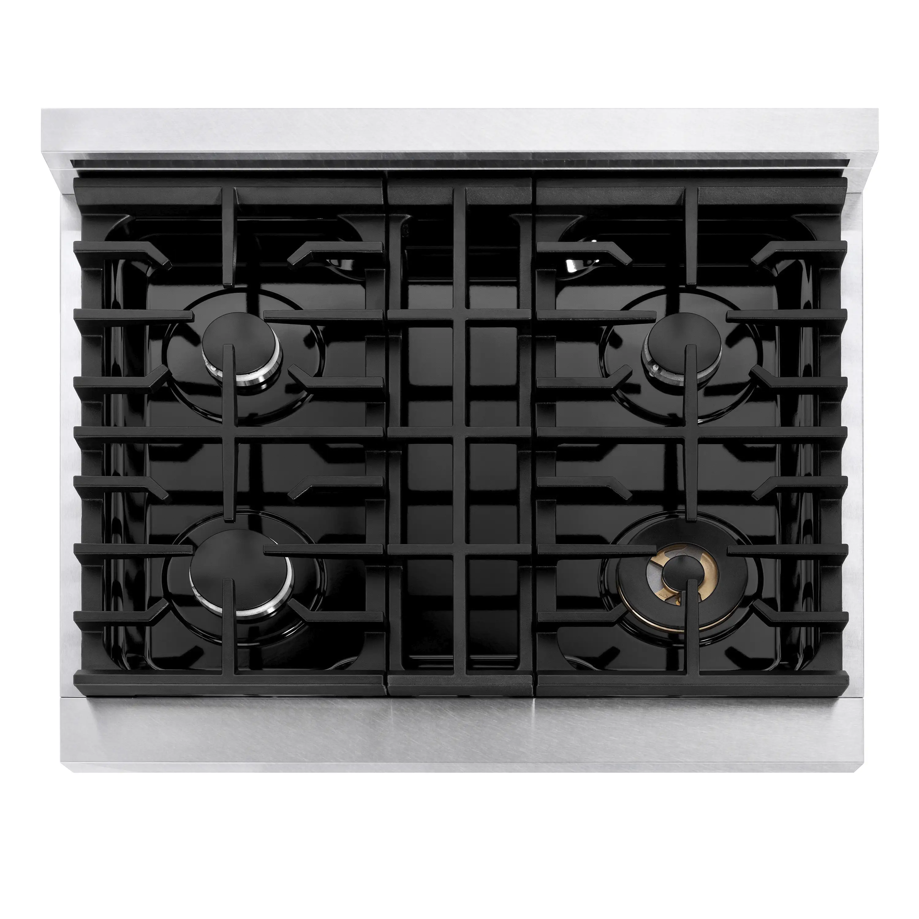 ZLINE Paramount 30-Inch Gas Rangetop with 4 Burners and Porcelain Cooktop in Satin Stainless Steel (SRTS-30) - Image 4