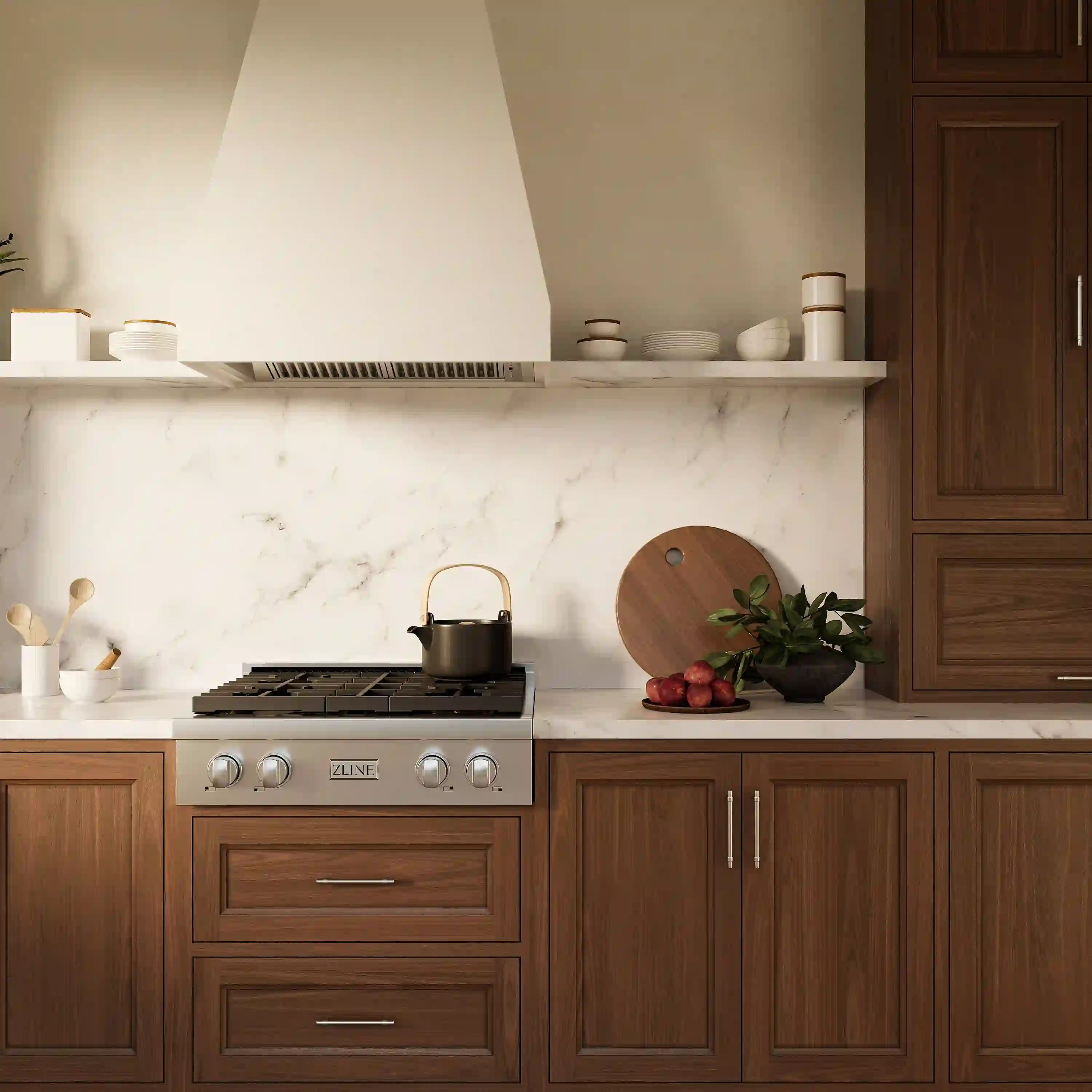 ZLINE Paramount 30-Inch Gas Rangetop with 4 Burners and Porcelain Cooktop in Stainless Steel (SRT30) - Image 3