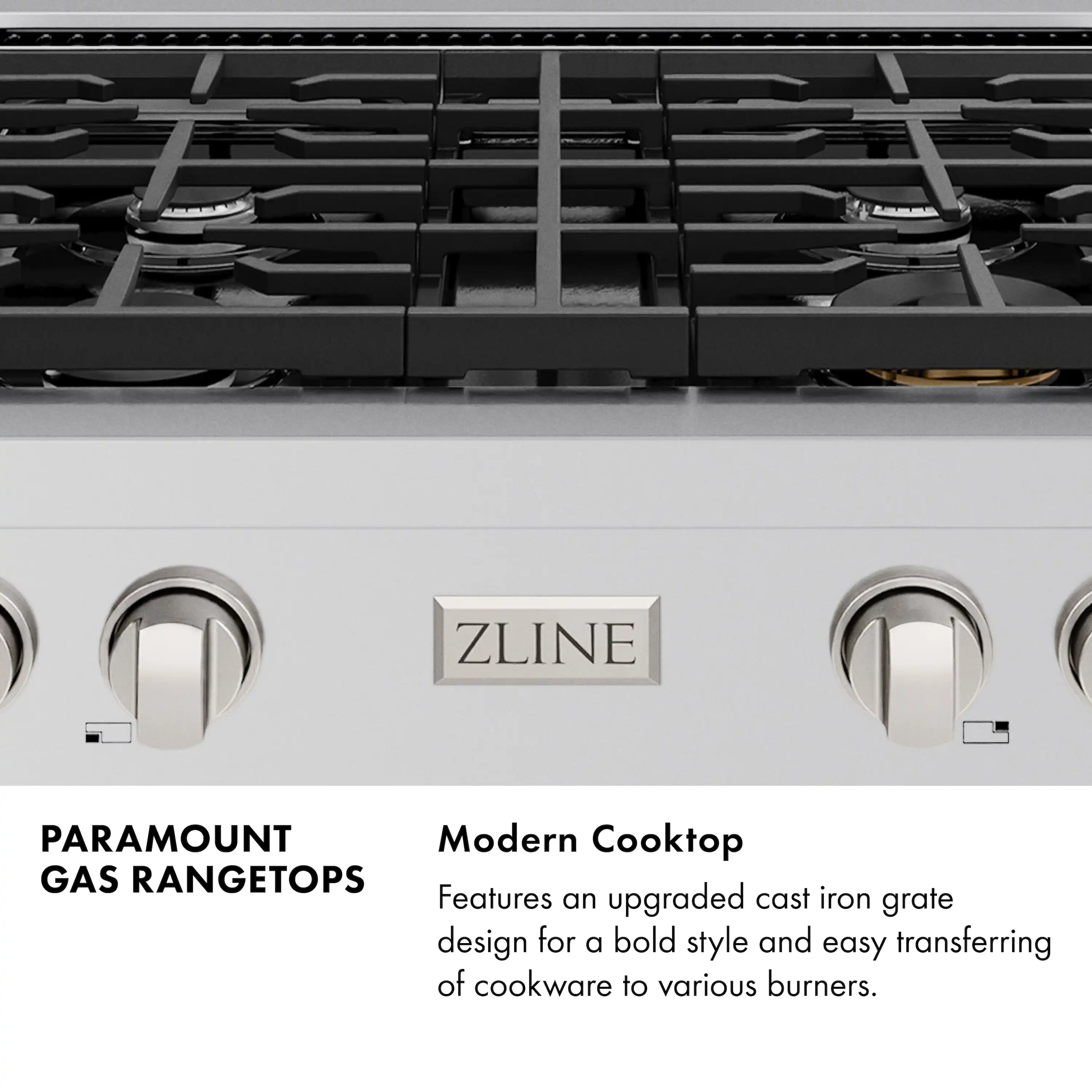 ZLINE Paramount 30-Inch Gas Rangetop with 4 Burners and Porcelain Cooktop in Stainless Steel (SRT30) - Image 7