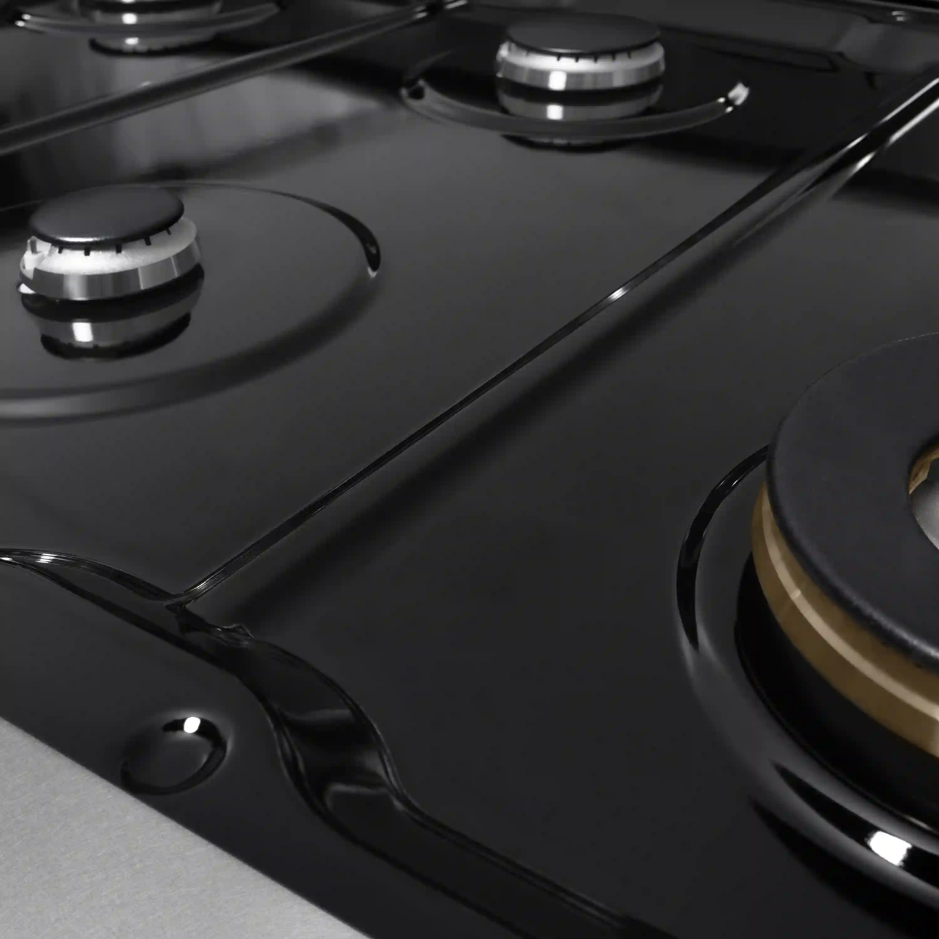 ZLINE Paramount 48-Inch Gas Rangetop with 8 Burners and Porcelain Cooktop in Satin Stainless Steel (SRTS-48) - Image 5