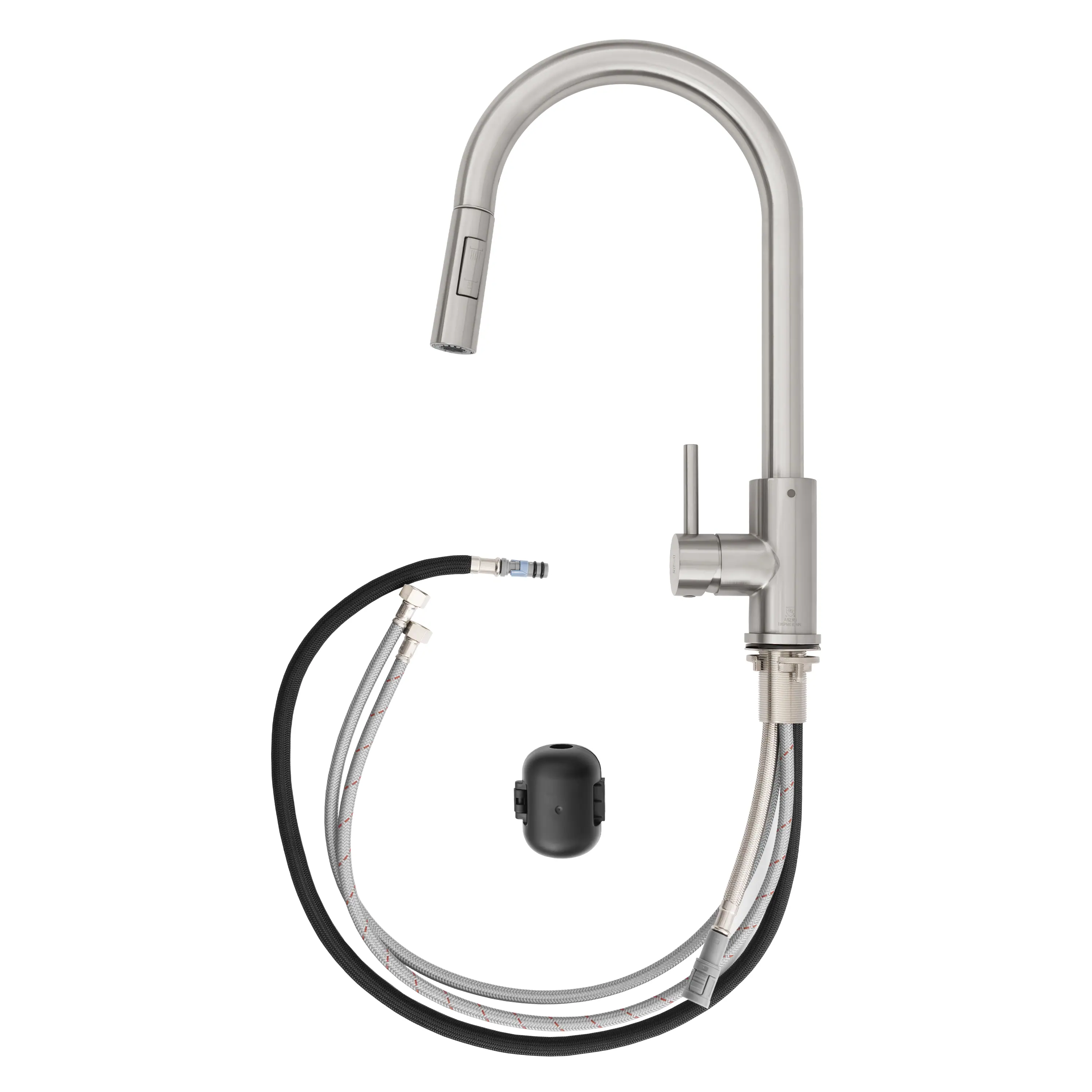 ZLINE Palisades Pull Down Single Handle Kitchen Faucet in Brushed Nickel (RBCN1-KF-BN) - Image 6