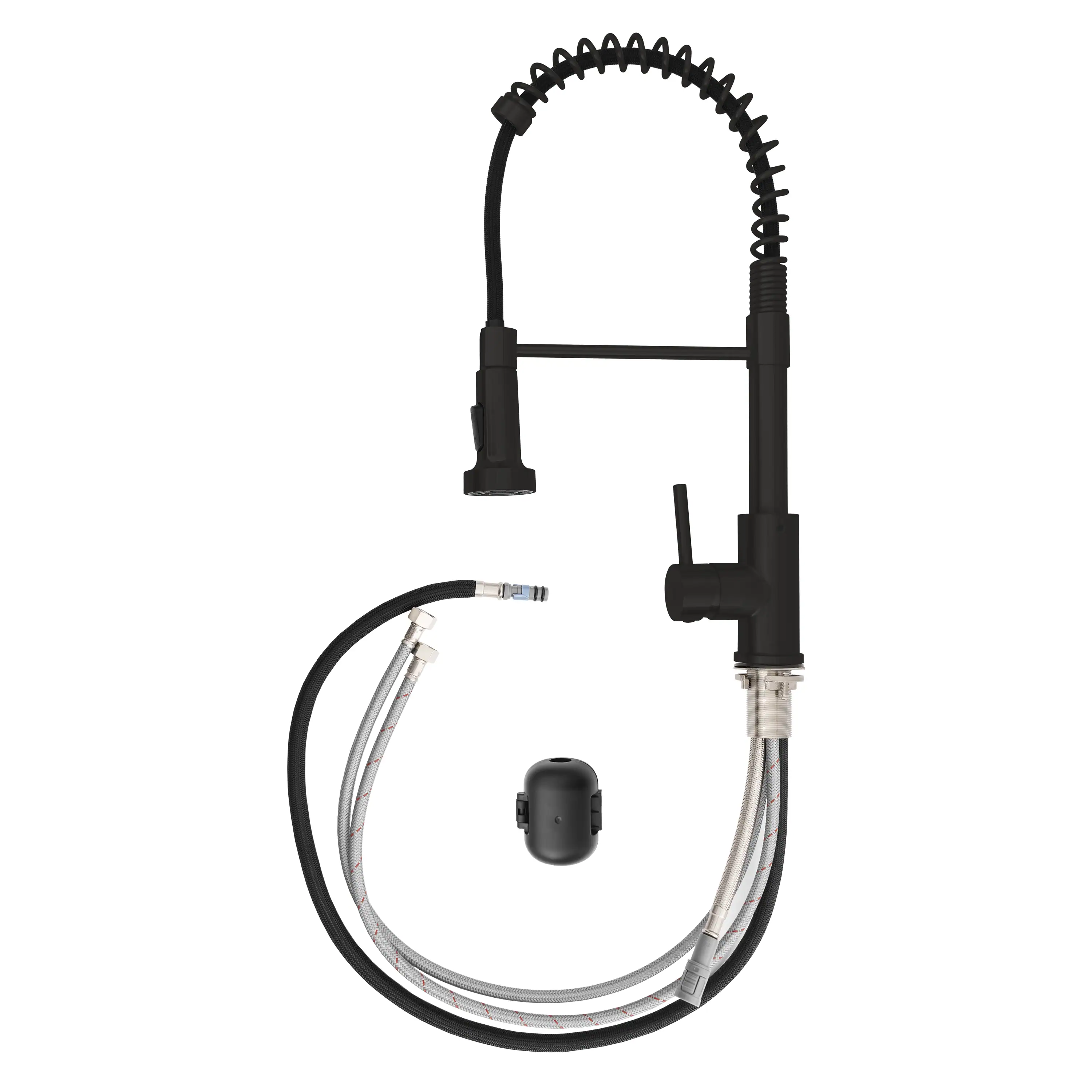 ZLINE Palisades Pull Down Spring Spray Wand Kitchen Faucet in Matte Black (RBCN2-KF-MB) - Image 3