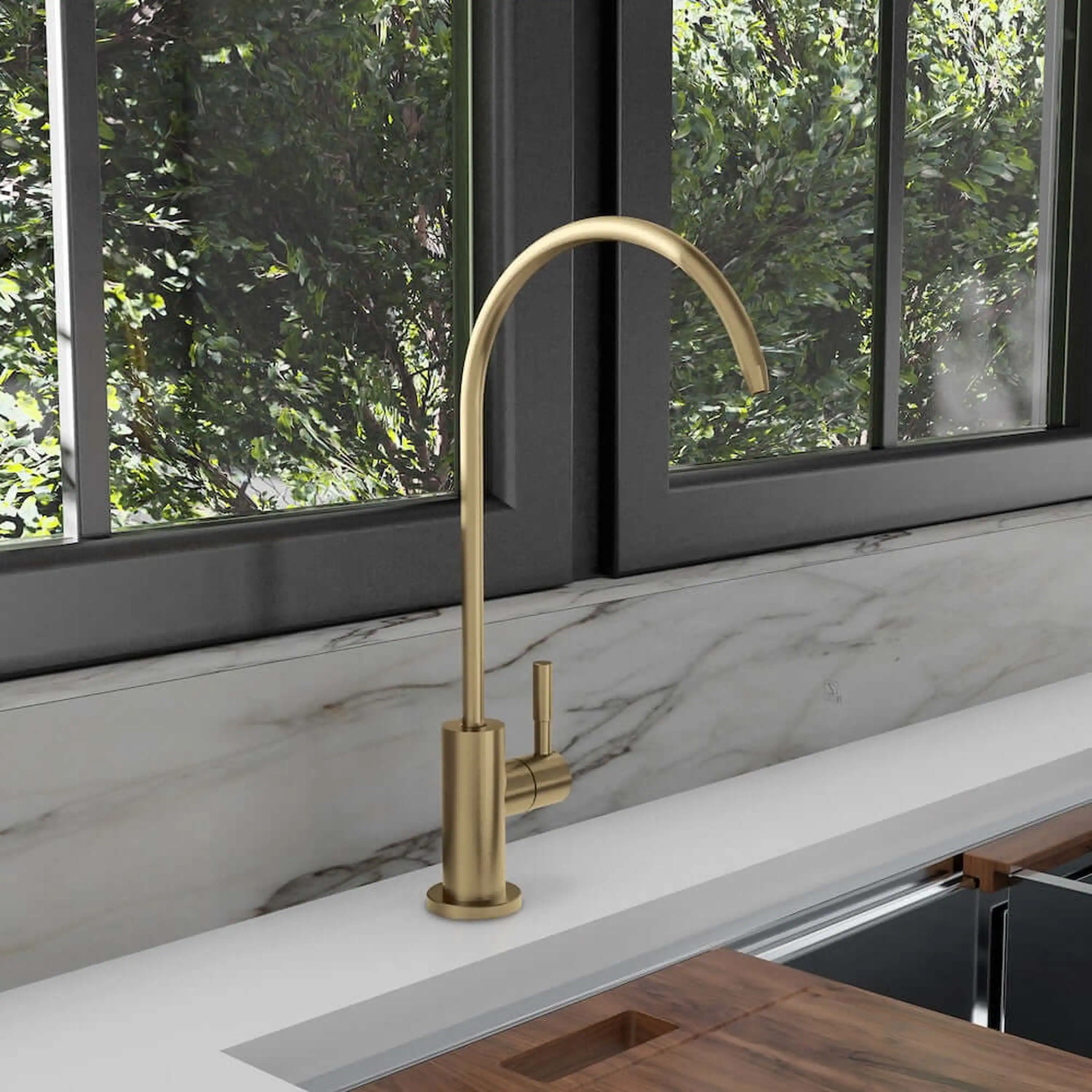 ZLINE Palisades Single Handle Drink Faucet in Champagne Bronze (RBCN1-FBV-CB) - Image 3