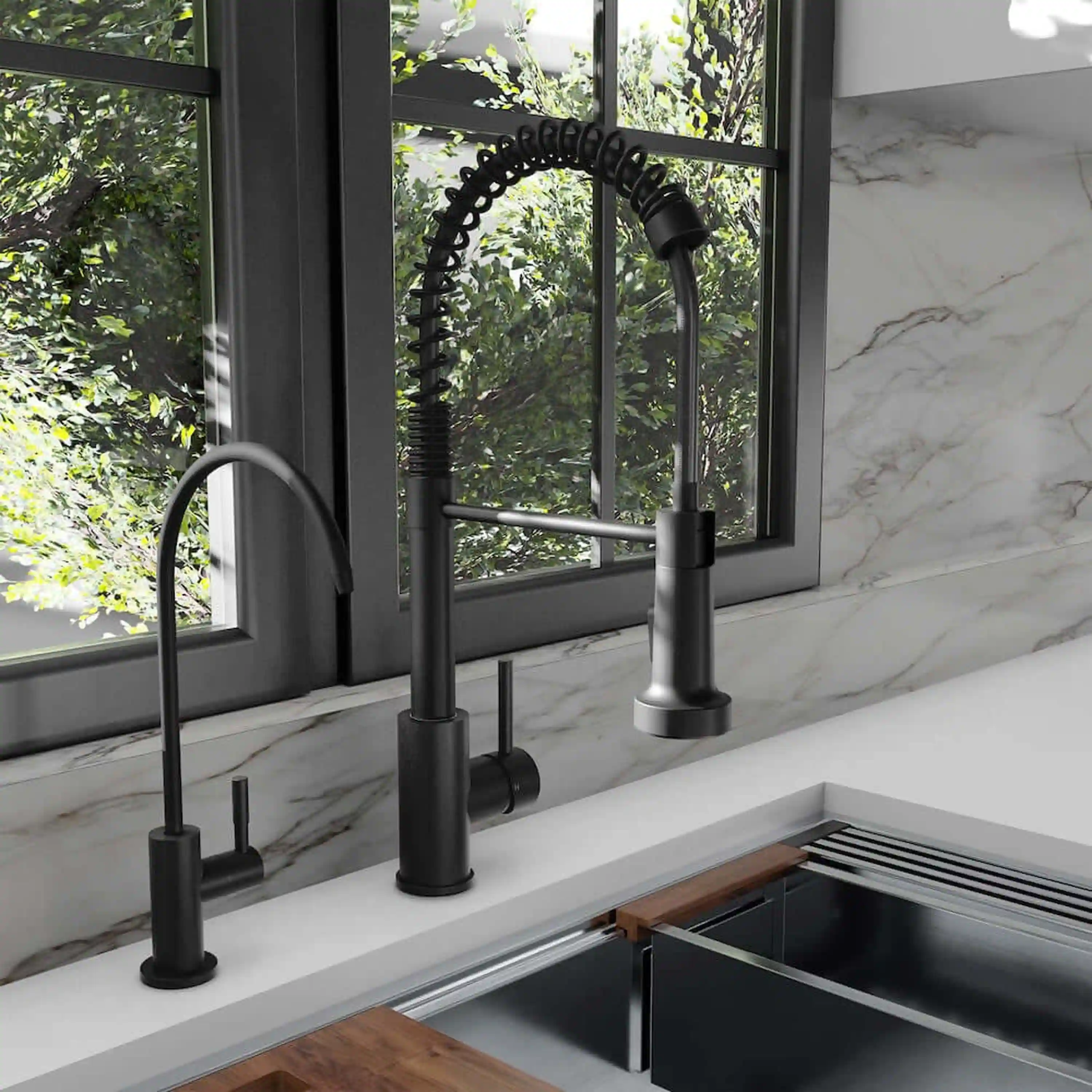 ZLINE Palisades Single Handle Drink Faucet in Matte Black (RBCN1-FBV-MB) - Image 2
