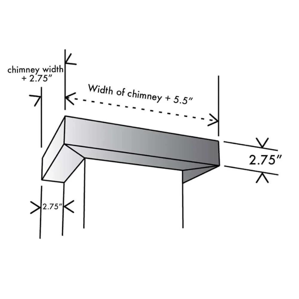 ZLINE Vented Crown Molding Profile 6 for Bright White Wooden Wall Mount Range Hoods (CM6V-KBWW) - Image 3